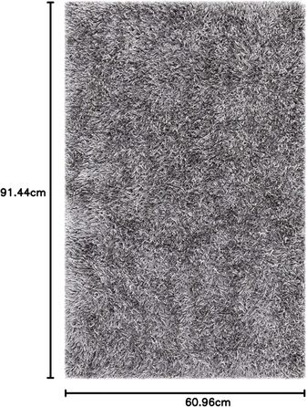 Килим Safavieh New Orleans Zottelig - сірий, 61x91 см, для вітальні, їдальні, спальні