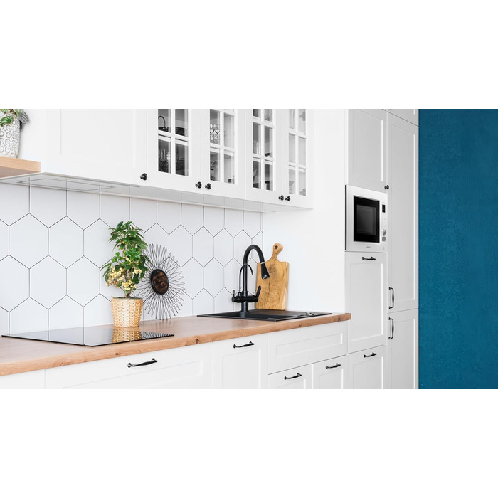 Вбудована мікрохвильова піч Cecotec Grandheat 2090 White. 800 Вт, 20 л, сенсорна панель, гриль, таймер, 8 функцій