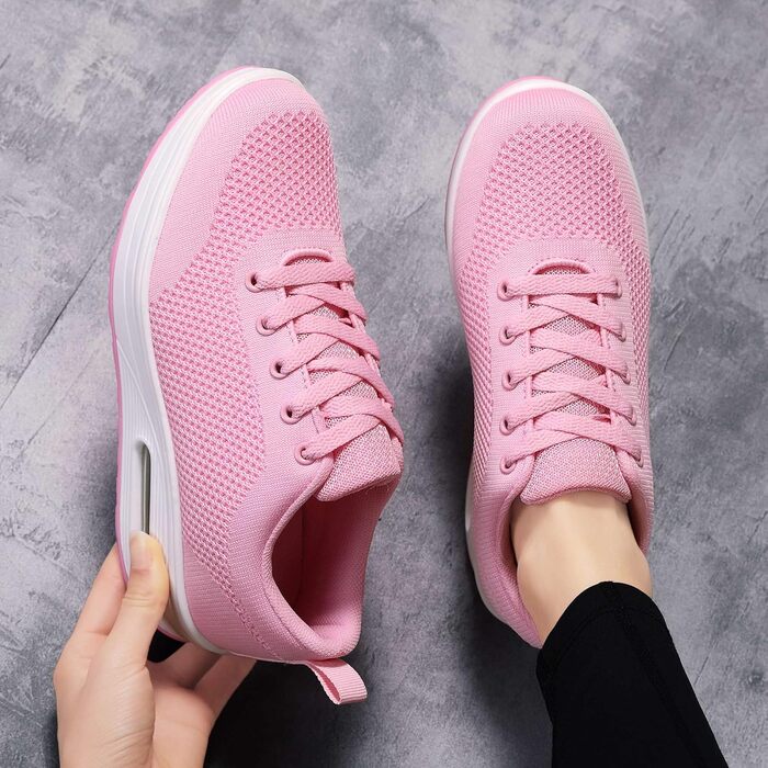 Жіночі кросівки Sisttke для активного відпочинку: легкі, дихаючі, на платформі, сітка, рожеві (38 EU)