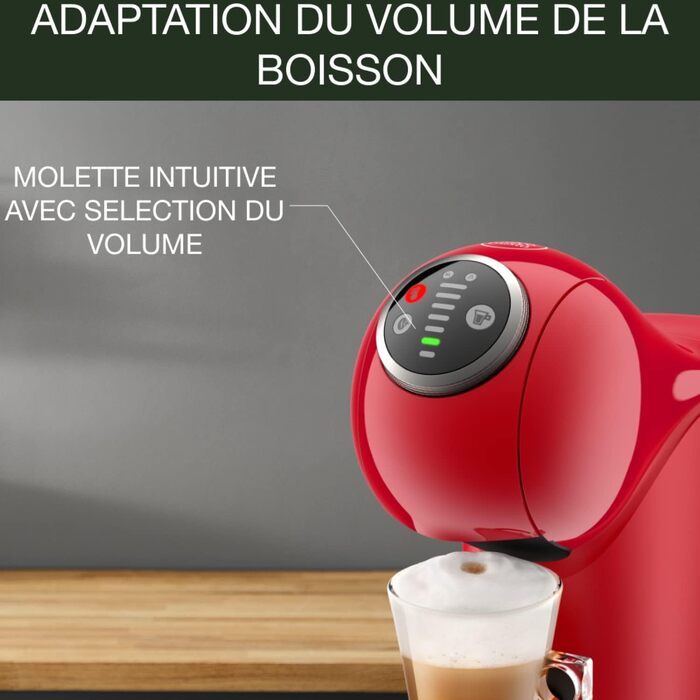 Кавова машина капсульна NESCAFÉ DOLCE GUSTO GENIO S PLUS KRUPS, автоматична, червона