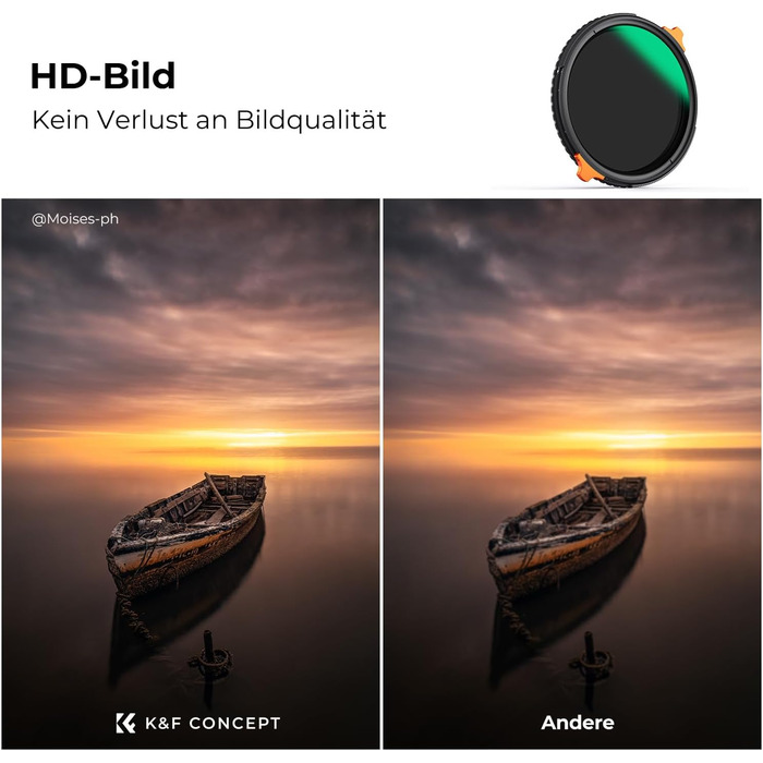Фільтр K&F Concept Nano-X 37mm 2-в-1: ND та CPL (ND4-ND64)