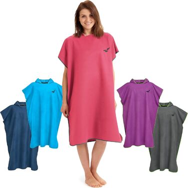 Fit-Flip Surf Poncho Microfiber - Changing Aid Beach - Bathrobe for Adults - Quick-drying Shower Poncho - Beach Poncho for Surfers - Surf Ponchos Ultralight