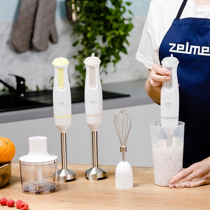 Погружний блендер Zelmer ZHB4562I Pulsar Deluxe Max, 800 Вт, функція Turbo