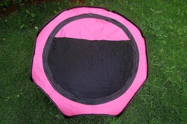 Портативний вольєр для тварин, складаний вольєр для собак та котів, кроликів, тренувальний намет для домашніх тварин, для використання в приміщенні та на вулиці (S (72,9 x 72,9 x 40,6 см), Рожевий)