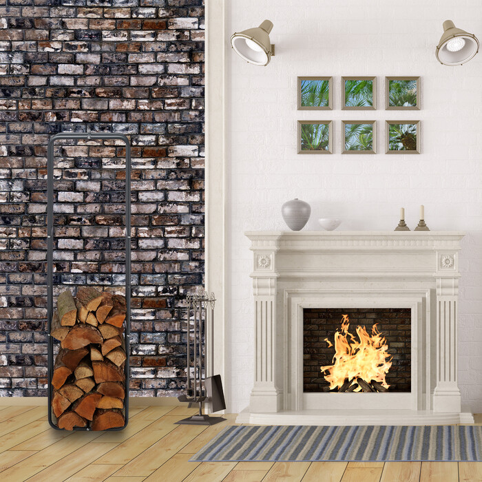 Relaxdays Metal Firewood Rack