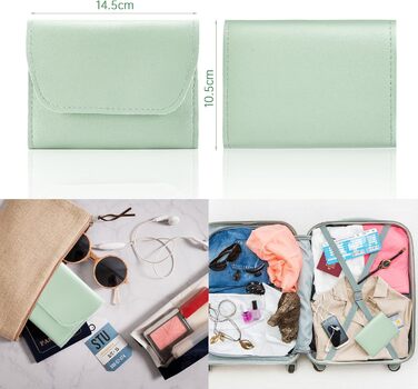 Набір для манікюру та педикюру 16 предметів: професійний набір для підстригання нігтів, чоловічий/жіночий (зелений)