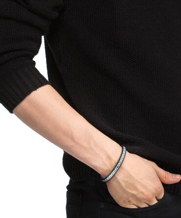 Браслет Lacoste METROPOLE EDGE чоловічий сріблястий з нержавіючої сталі