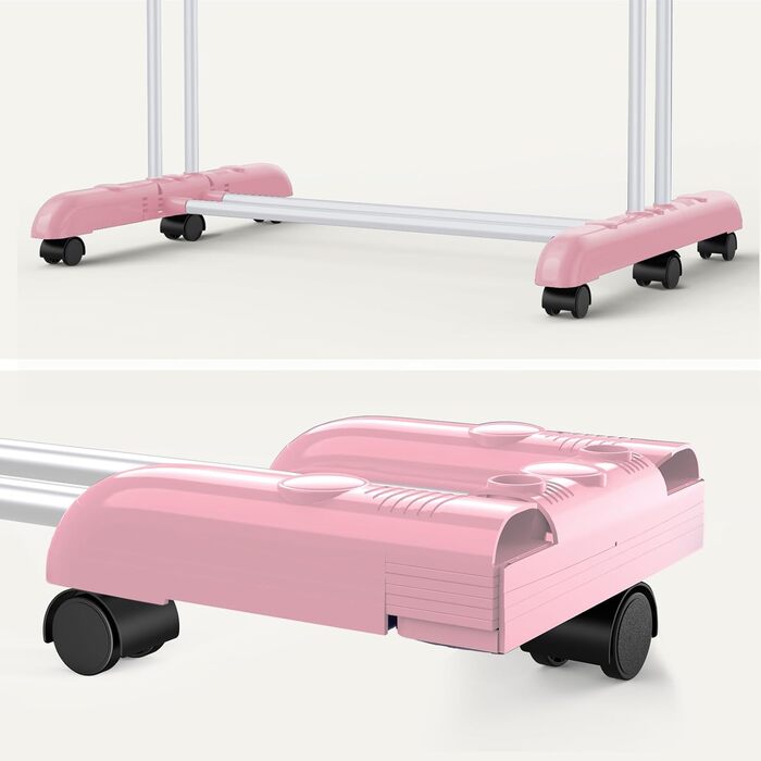 Клатковий сушильник для білизни InnoTic з 4 ярусами та колесами - великий, для дому та вулиці (білий/сірий)