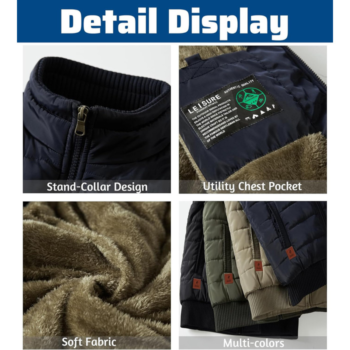 Чоловіча флісова жилетка з багатьма кишенями для риболовлі та активного відпочинку, тепла та зручна (3XL, темно-синій)