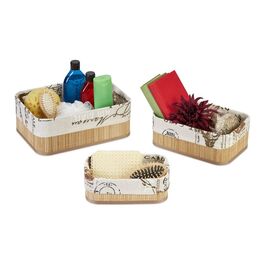 Relaxdays Storage Baskets, 3-Piece Set