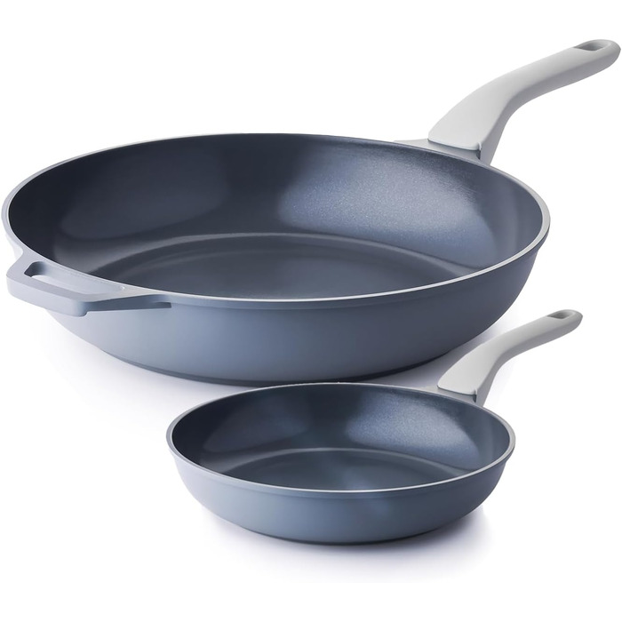 Плита PRICUSIS з антипригарним покриттям Ceramic, набір 2 шт (20.3 см + 30.5 см), індукційна, для яєць та омлетів, безпечна, сумісна з духовкою, можна мити в посудомийній машині