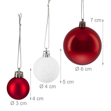 Relaxdays Christmas Ornament Set