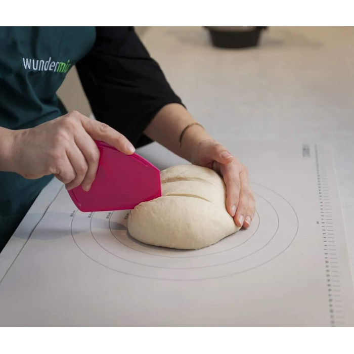 Wundermix - WunderMat® Baking Mat for Baking (60x40cm) • Silicone Baking Mat • Silicone Dough Mat with Markings • Non-Slip Baking Mat • Non-Stick Dough Mat