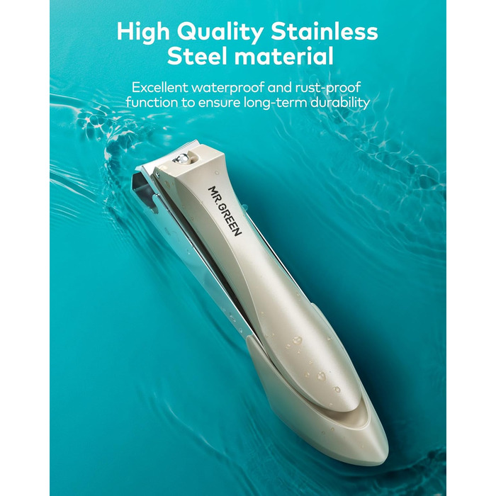 Набір для манікюру Mr. Green 3шт: кусачки, пилка, кусачки з захистом від бризок та кейс, професійний набір для чоловіків та жінок