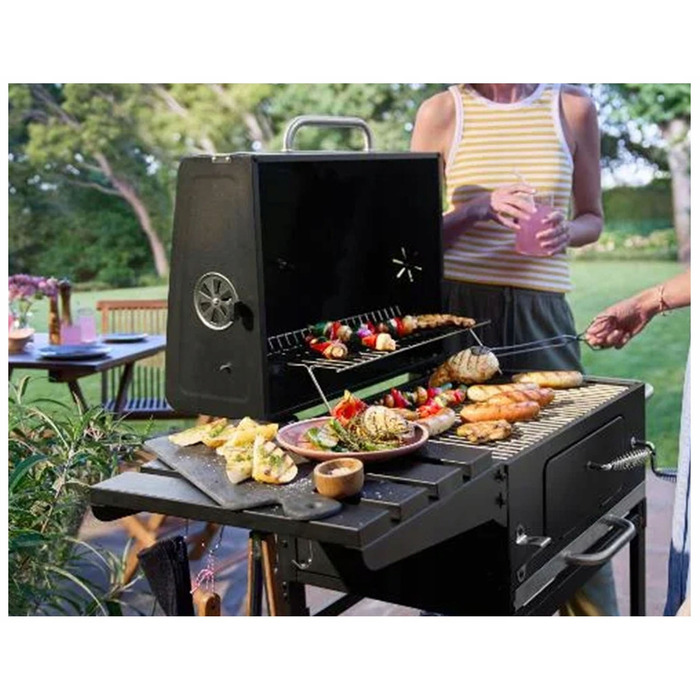Садовий вугільний гриль на колесах XXL Grill Meister