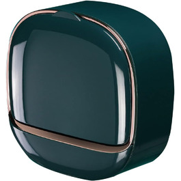 Настінна мильниця Flip-Deckel без свердління з піддоном для мила, вологостійка, для ванної та кухні (Темно-зелений)