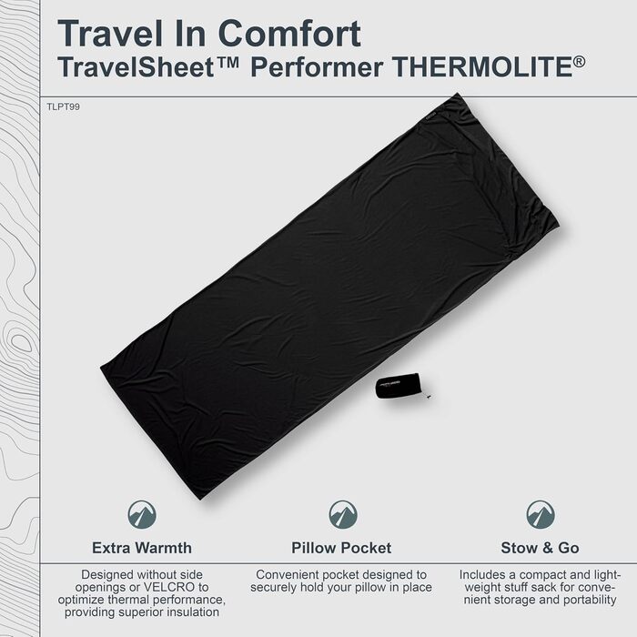Кокон-спальний мішок Cocoon Hüttenschlafsack Thermolite Performer для туризму