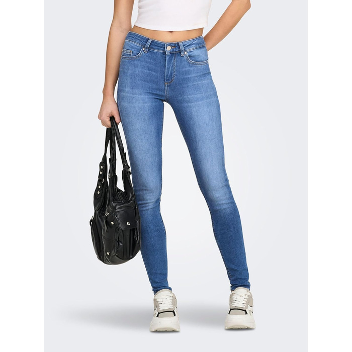 Жіночі джинси ONLY Onlblush Life Mid Sk DNM Rea1099 Noos, середньої посадки, блакитний денім, розмір M/30L