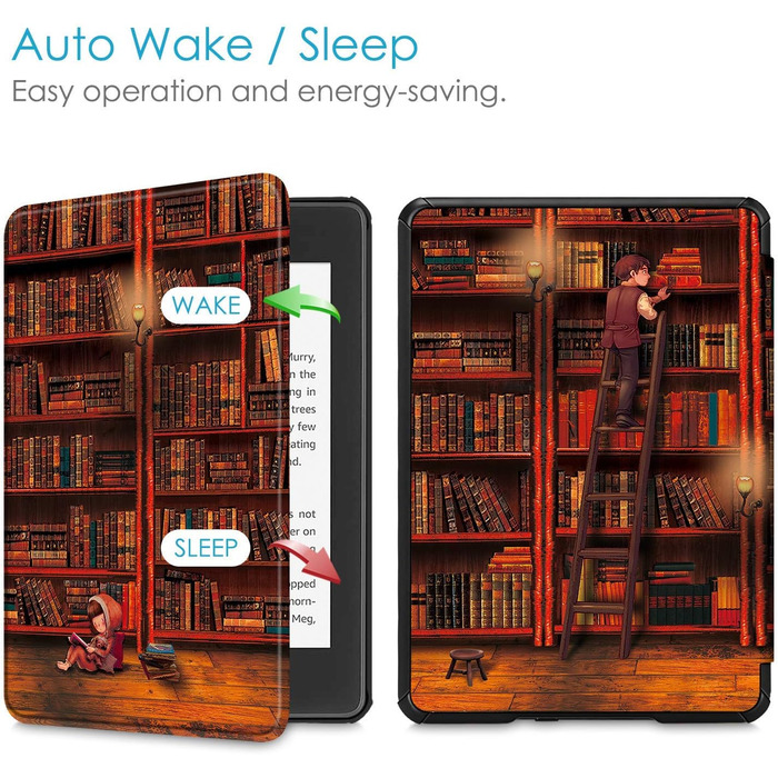 Водонепроникний чохол Fintie для Kindle Paperwhite 10 (2018) з авто-сон/пробудженням, квітковий принт Hibiscus