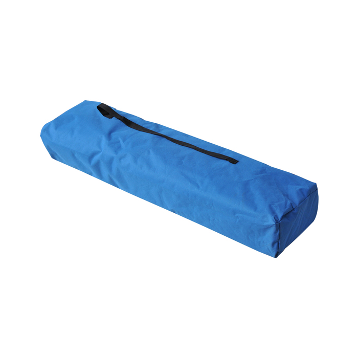 Outsunny Folding Camping Cot for 2 People, Folding Bed with Carry Bag, Up to 136 kg, Steel Oxford Fabric, Blue+Black, 193x125x40cm | Aosom