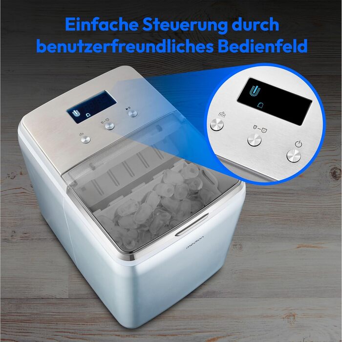 Машина для приготування льоду MEDION MD11960: кубики, подрібнений лід, 2 л бак, самоочищення