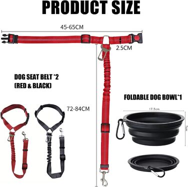 Авторемені для собак у машину, 2 шт. - безпечний пасок для тварин, кріплення на підголівник
