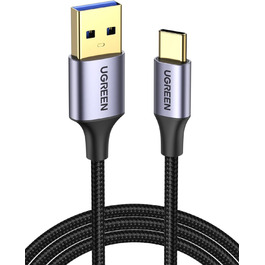 Кабель UGREEN USB-C з підтримкою QC 3.0, USB 3.0, 2 метри. Сумісний з Samsung Galaxy, Huawei, Redmi, Pixel, iPhone та іншими пристроями