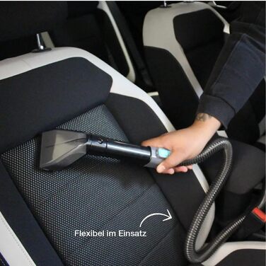 Вагзасув - очищувач плям для килимів, диванів, килимків, м'яких меблів, сходів, авто - потужний килимовий очищувач - пристрій для чищення м'яких меблів 650W, 1,4L, сірий/блакитний