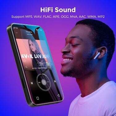 MP3-плеєр TIMMKOO з Bluetooth та WiFi, 4.0