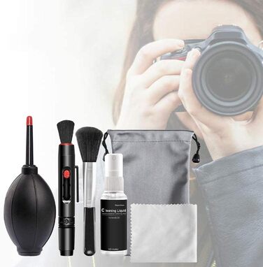 Набір для чищення камери: професійний комплект для догляду за об'єктивами та корпусом | Бластер для видалення пилу, аксесуари для чищення фототехніки