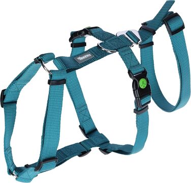 Нашийник-захист для собак Kerbl Pet Panikgeschirr, 38-52 см, 20 мм, для тривожних собак, регульований, Petrol