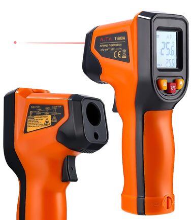 Інфрачервоний термометр цифровий -50°C～600°C: інструмент для вимірювання температури з лазерним цілевказівником та LCD дисплеєм (не для вимірювання температури тіла людини)
