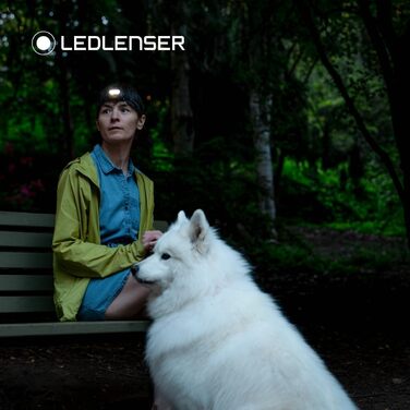Ledlenser Rechargeable Headlamp | LED Headlamp 500 Lumens | Adventure Headlights Waterproof with Red Light | Outdoor Headlamp | Headlamp | Waterproof Head Flashlight IP68 (HF4R Core, Red)