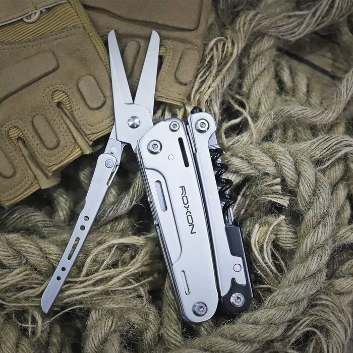 Roxon Storm 16-in-1 Multifunction Tool - Unisex Adult Silver Multitool - S801