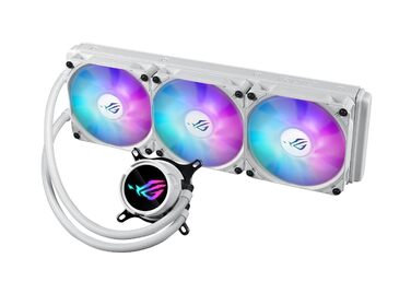 Система рідинного охолодження процесора ASUS ROG STRIX LC III 360 ARGB White, 3 вентилятори, біла