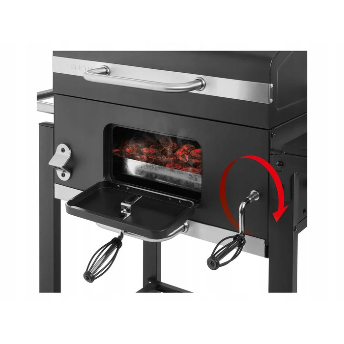 Садовий вугільний гриль на колесах XXL Grill Meister