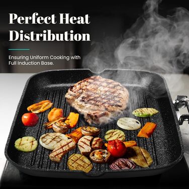 Сковорода-гриль Wecook! Ecochef 34x24 см алюмінієва з антипригарним покриттям