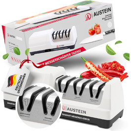 Електричний точило для ножів AUSTEIN® Diamant TG2202 - 3 фази, 20 градусів, з магнітним збором стружки