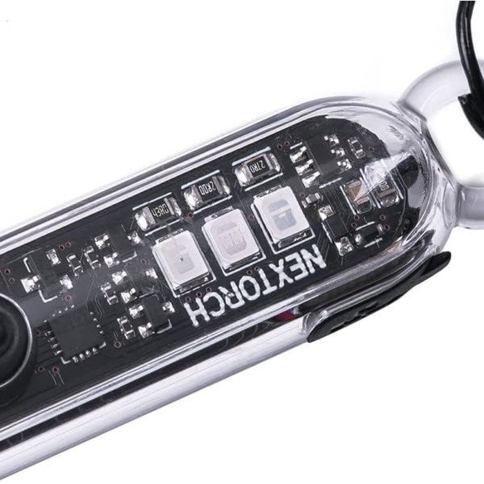 Брелок-ліхтарик LED NEXTORCH K40 Strobe, прозорий, до 700 лм, акумуляторний, різні режими