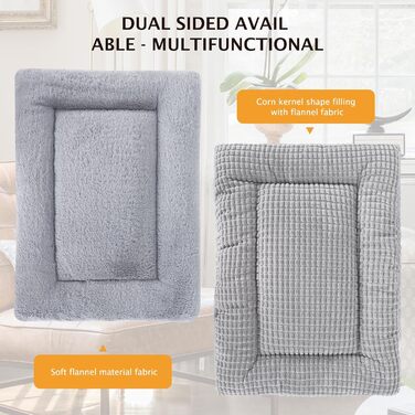 М'яке та тепле ліжко для собак, килимок-подушка для домашніх тварин, миється, зручне, двостороннє, PS085 (61x41 см)