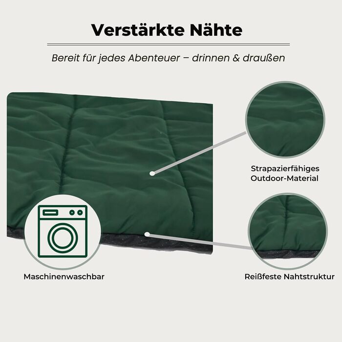 Водонепроникна підстилка для собак на 110х68 см – неслизька килимок для собак, миється – ідеально для подорожей, авто та активного відпочинку (зелений)