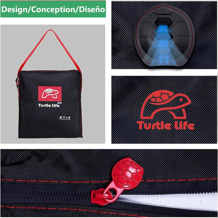 Чохол для гриля Turtle Life, водонепроникний PU, екологічний, для газового гриля на 3-4 пальники, не вицвітає 2 роки, чорний, 120x60x100 см