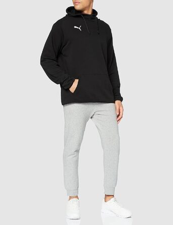 Чоловічий худі Puma Liga Casuals чорного кольору з білим логотипом, розмір S