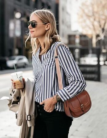 Сумка жіноча AFKOMST через плече, блакитна, з регульованим ремінцем, PU шкіра