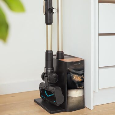 Бездротовий пилосос Cecotec Conga Rockstar 5500 Hurricane Station Flex Max з самостійною станцією очищення, 220AW, 700W, 90 хв роботи, антизаплутана щітка, гнучкий шланг, циклонна технологія