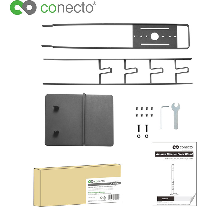 Універсальний тримач для пилососів Dyson V11, V8, V7, V15, V12, V10 - настінна підставка, аксесуари, білий (чорний)