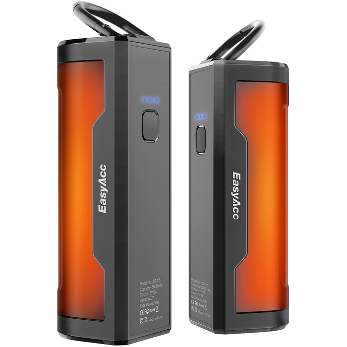 Електричні грілки для рук EasyAcc 10000mAh (2 шт) з LED-дисплеєм - 3 режими нагріву, для кемпінгу, полювання, Рейно