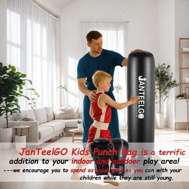 Дитячий боксерський мішок JanTeelGO 150 см для карате та боксу. Ідеальний подарунок для хлопчиків та дівчаток 3-12 років