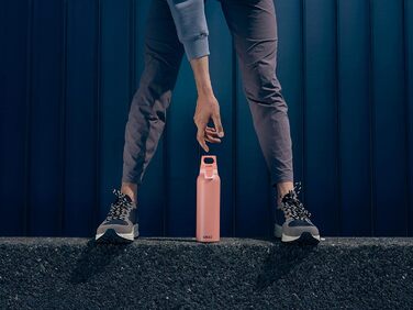 Термос SIGG Hot & Cold One 0,55 л із ситечком для чаю, нержавіюча сталь 18/8, ізольована пляшка, BPA-free, не протікає, рожевий