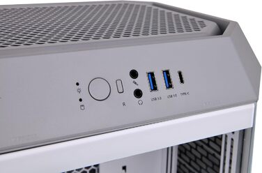 Thermaltake The Tower 300 Bumblebee: Корпус ПК Micro Tower (Micro-ATX/mini-ITX) з вертикальним дизайном та 3 скляними панелями | 2x140мм вентилятори PWM | Підтримка радіатора до 420мм